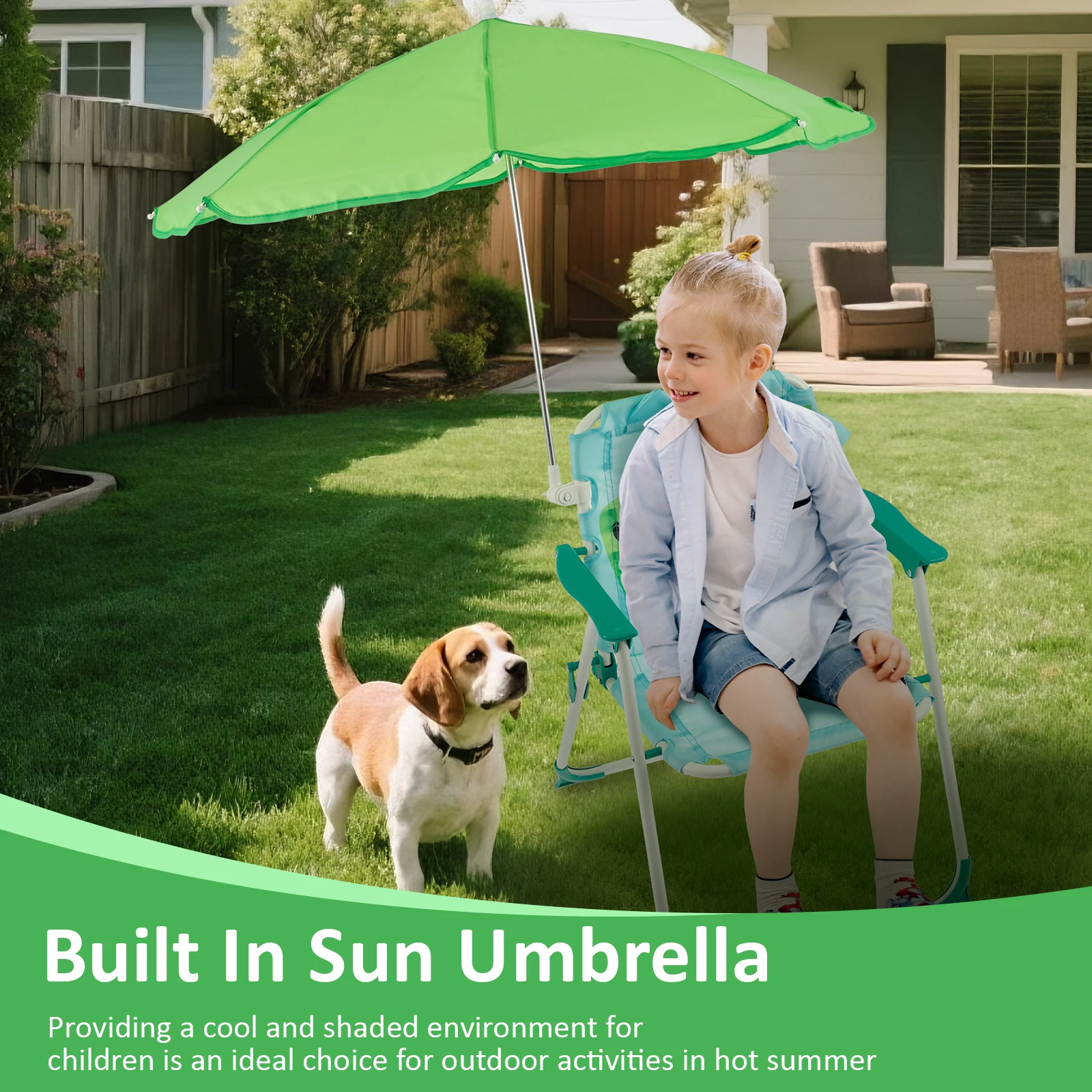 Składane krzesełko plażowe dla – Kids Outdoor Lounger Chair recenzja i cena