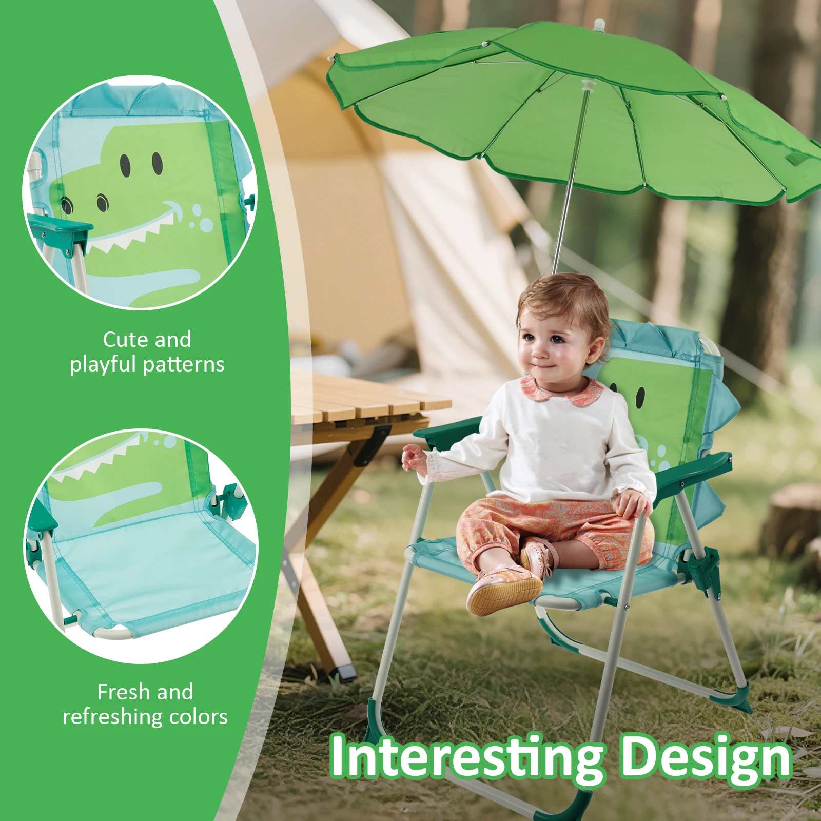 Składane krzesełko plażowe dla – Kids Outdoor Lounger Chair recenzja i cena