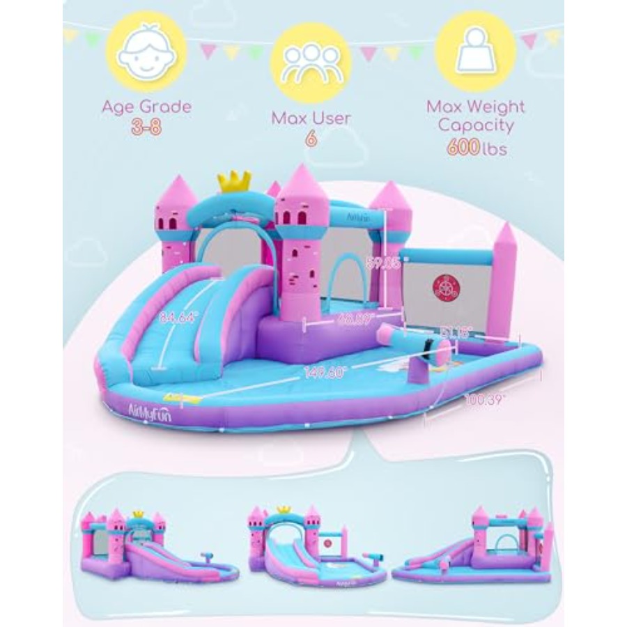 Nadmuchiwana zjeżdżalnia wodna – Kids Outdoor Bounce House recenzja i cena