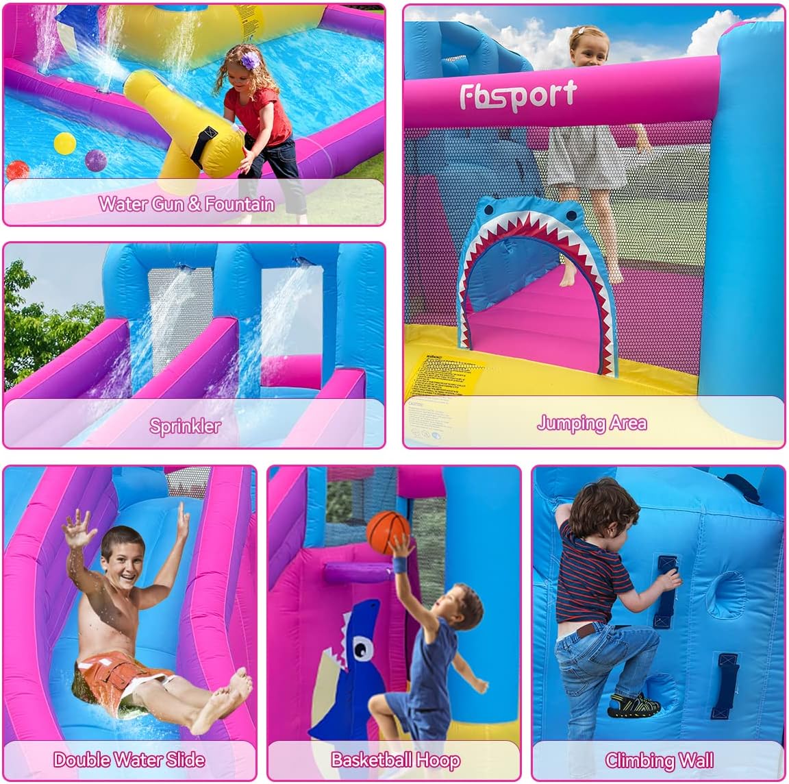 Dwupasmowe dmuchane zjeżdżalni – Kids Outdoor Bounce House recenzja i cena