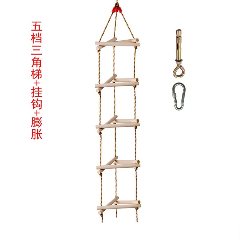 5-stopniowa drewniana trójkątn – Kids Outdoor Ladder recenzja i cena