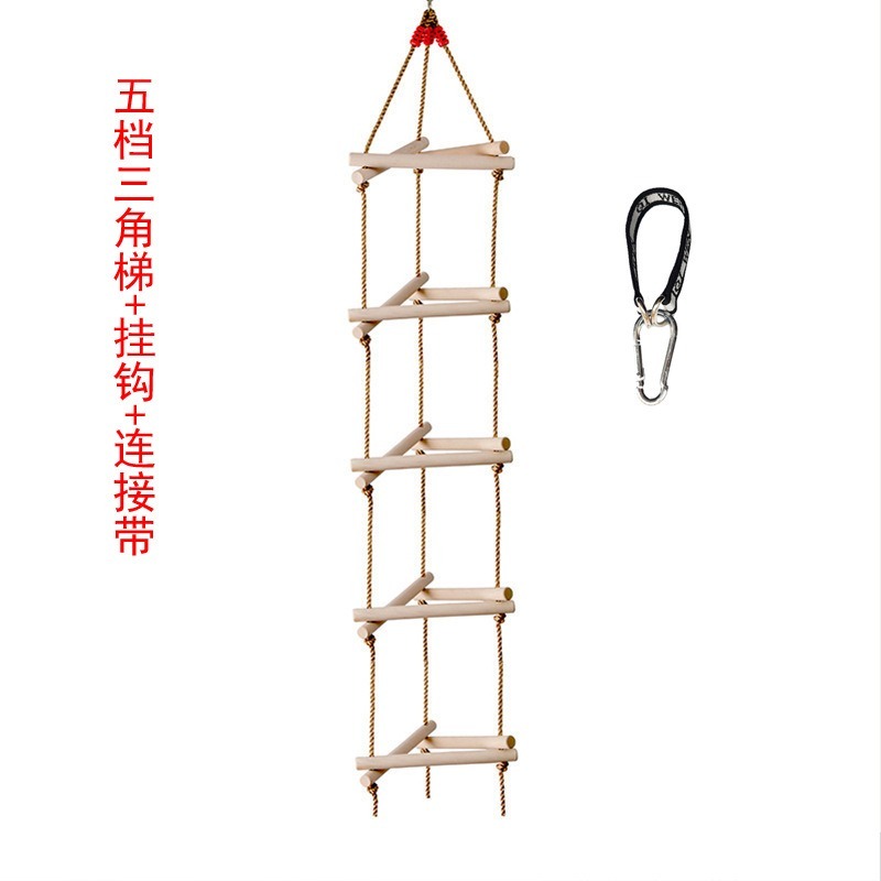 5-stopniowa drewniana trójkątn – Kids Outdoor Ladder recenzja i cena